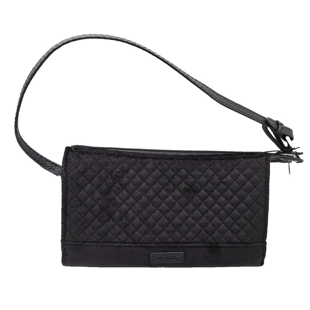 Vera Bradley Black Quilted Wristlet